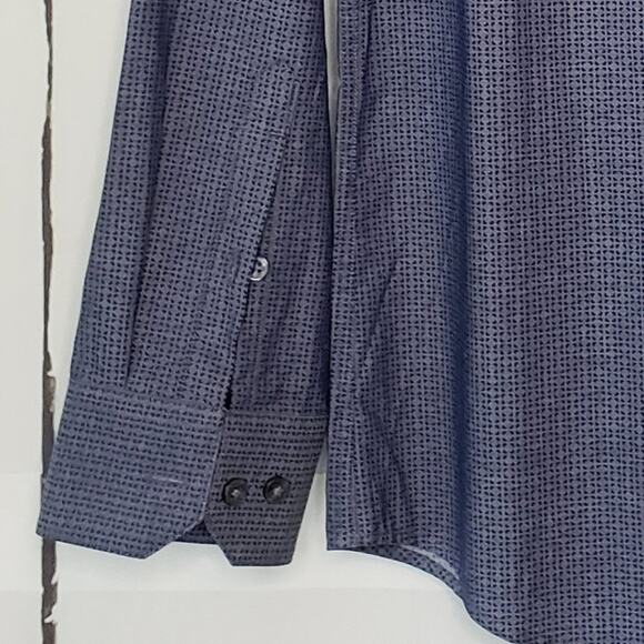 Original Penguin Munsingwear Midnight Print Button Slim Fit Dress Shirt - Picture 3 of 9